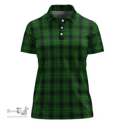Scottish MacArthur Highland Clan Tartan Polo Shirt For Women, Women's Scottish Polo Shirt Scottish Plaid Tartan Plaid - ScotsTee - scotstee.com
