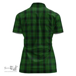 Scottish MacArthur Highland Clan Tartan Polo Shirt For Women, Women's Scottish Polo Shirt Scottish Plaid Tartan Plaid - ScotsTee - scotstee.com