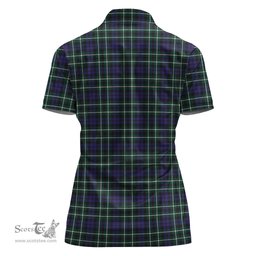 Scottish Graham of Montrose Modern Clan Tartan Polo Shirt with Family Crest For Women, Women's Scottish Polo Shirt Scottish Plaid Tartan Plaid - ScotsTee - scotstee.com