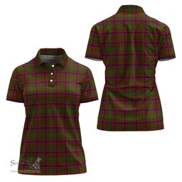 Scottish Lumsden Clan Tartan Polo Shirt For Women, Women's Scottish Polo Shirt Scottish Plaid Tartan Plaid - ScotsTee - scotstee.com