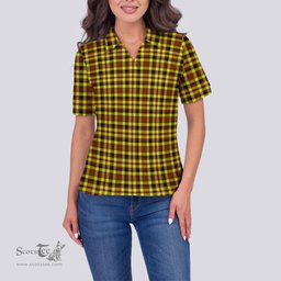 Scottish Jardine Modern Clan Tartan Polo Shirt For Women, Women's Scottish Polo Shirt Scottish Plaid Tartan Plaid - ScotsTee - scotstee.com