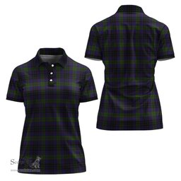 Scottish Lumsden Hunting Clan Tartan Polo Shirt For Women, Women's Scottish Polo Shirt Scottish Plaid Tartan Plaid - ScotsTee - scotstee.com