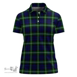 Scottish Lammie Clan Tartan Polo Shirt For Women, Women's Scottish Polo Shirt Scottish Plaid Tartan Plaid - ScotsTee - scotstee.com