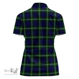 Scottish Lammie Clan Tartan Polo Shirt For Women, Women's Scottish Polo Shirt Scottish Plaid Tartan Plaid - ScotsTee - scotstee.com