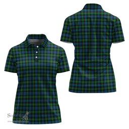 Scottish Lamont Clan Tartan Polo Shirt For Women, Women's Scottish Polo Shirt Scottish Plaid Tartan Plaid - ScotsTee - scotstee.com