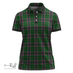 Scottish Gray Hunting Clan Tartan Polo Shirt For Women, Women's Scottish Polo Shirt Scottish Plaid Tartan Plaid - ScotsTee - scotstee.com