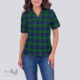 Scottish Graham of Menteith Modern Clan Tartan Polo Shirt For Women, Women's Scottish Polo Shirt Scottish Plaid Tartan Plaid - ScotsTee - scotstee.com