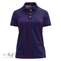 Scottish Lynch Clan Tartan Polo Shirt For Women, Women's Scottish Polo Shirt Scottish Plaid Tartan Plaid - ScotsTee - scotstee.com