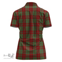 Scottish Leask Clan Tartan Polo Shirt with Family Crest For Women, Women's Scottish Polo Shirt Scottish Plaid Tartan Plaid - ScotsTee - scotstee.com