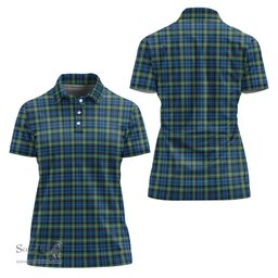 Scottish Lamont Ancient Clan Tartan Polo Shirt For Women, Women's Scottish Polo Shirt Scottish Plaid Tartan Plaid - ScotsTee - scotstee.com