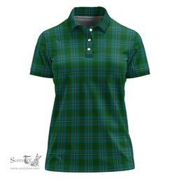 Scottish Irvine of Bonshaw Clan Tartan Polo Shirt For Women, Women's Scottish Polo Shirt Scottish Plaid Tartan Plaid - ScotsTee - scotstee.com
