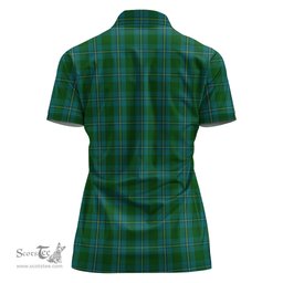 Scottish Irvine of Bonshaw Clan Tartan Polo Shirt For Women, Women's Scottish Polo Shirt Scottish Plaid Tartan Plaid - ScotsTee - scotstee.com