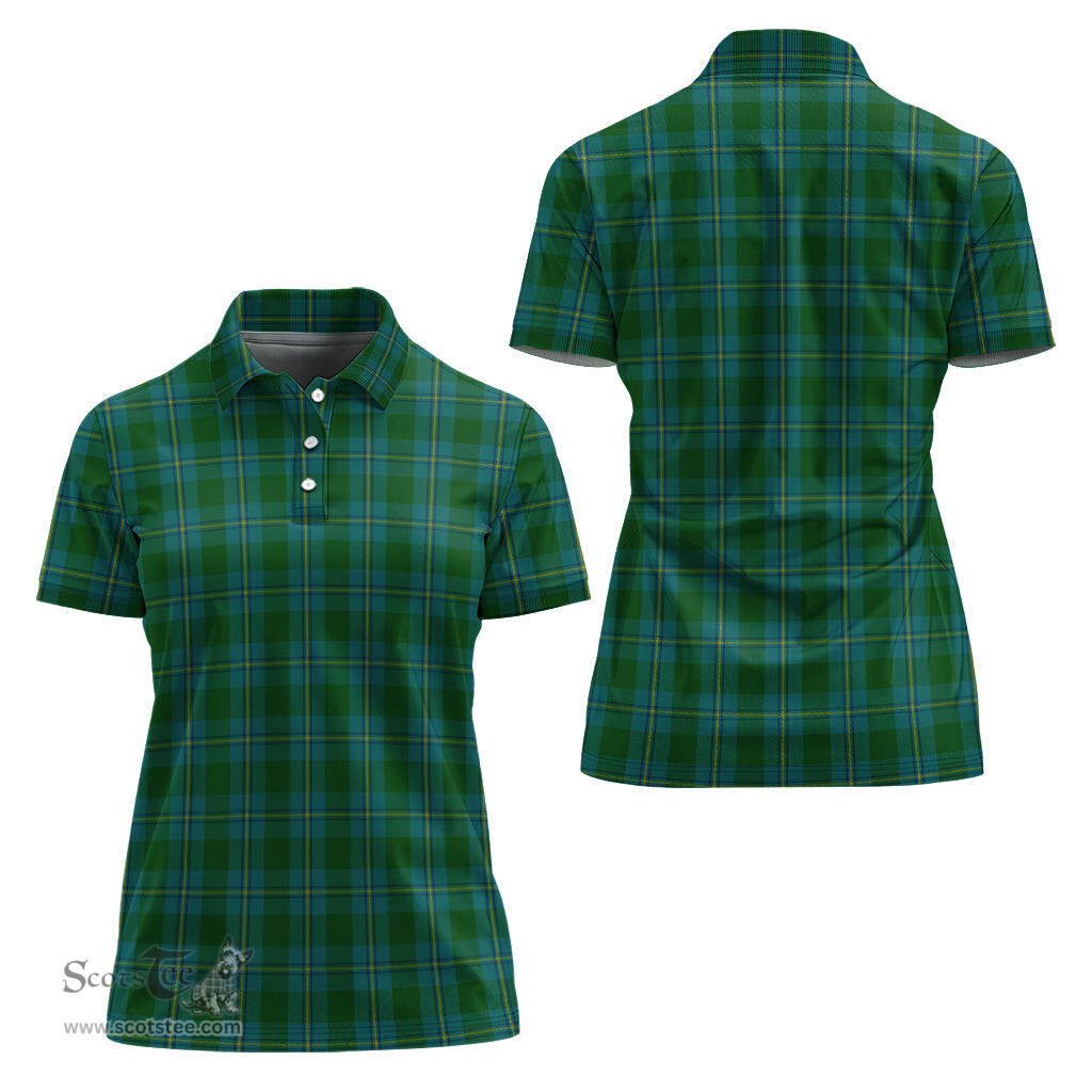 Scottish Irvine of Bonshaw Clan Tartan Polo Shirt For Women, Women's Scottish Polo Shirt Scottish Plaid Tartan Plaid - ScotsTee - scotstee.com