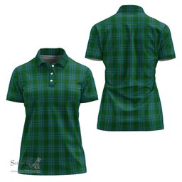 Scottish Irvine of Bonshaw Clan Tartan Polo Shirt For Women, Women's Scottish Polo Shirt Scottish Plaid Tartan Plaid - ScotsTee - scotstee.com