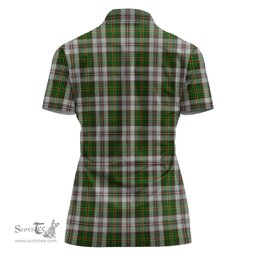 Scottish Hay White Dress Clan Tartan Polo Shirt with Family Crest For Women, Women's Scottish Polo Shirt Scottish Plaid Tartan Plaid - ScotsTee - scotstee.com