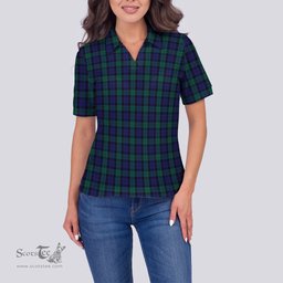 Scottish Graham of Menteith Clan Tartan Polo Shirt For Women, Women's Scottish Polo Shirt Scottish Plaid Tartan Plaid - ScotsTee - scotstee.com