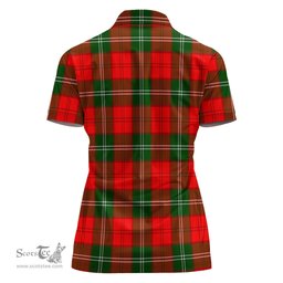 Scottish Gartshore Clan Tartan Polo Shirt For Women, Women's Scottish Polo Shirt Scottish Plaid Tartan Plaid - ScotsTee - scotstee.com