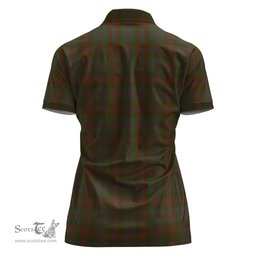 Scottish Gray Clan Tartan Polo Shirt For Women, Women's Scottish Polo Shirt Scottish Plaid Tartan Plaid - ScotsTee - scotstee.com