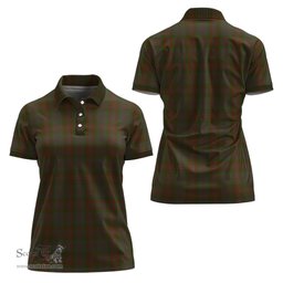 Scottish Gray Clan Tartan Polo Shirt For Women, Women's Scottish Polo Shirt Scottish Plaid Tartan Plaid - ScotsTee - scotstee.com