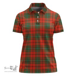 Scottish MacAulay Ancient Clan Tartan Polo Shirt For Women, Women's Scottish Polo Shirt Scottish Plaid Tartan Plaid - ScotsTee - scotstee.com