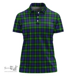 Scottish Gordon Modern Clan Tartan Polo Shirt For Women, Women's Scottish Polo Shirt Scottish Plaid Tartan Plaid - ScotsTee - scotstee.com