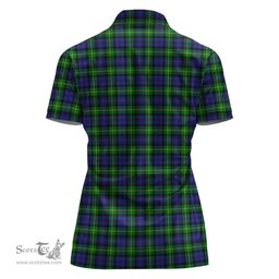 Scottish Gordon Modern Clan Tartan Polo Shirt For Women, Women's Scottish Polo Shirt Scottish Plaid Tartan Plaid - ScotsTee - scotstee.com