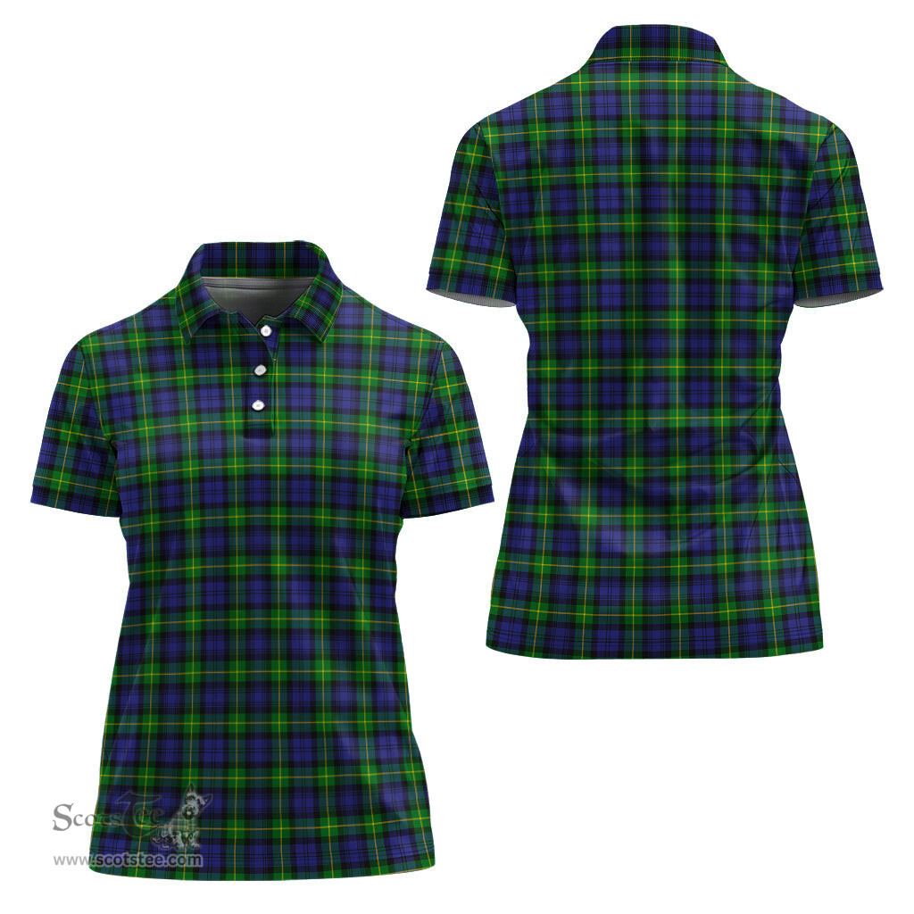 Scottish Gordon Modern Clan Tartan Polo Shirt For Women, Women's Scottish Polo Shirt Scottish Plaid Tartan Plaid - ScotsTee - scotstee.com