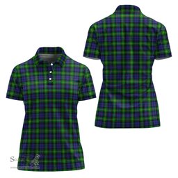Scottish Gordon Modern Clan Tartan Polo Shirt For Women, Women's Scottish Polo Shirt Scottish Plaid Tartan Plaid - ScotsTee - scotstee.com