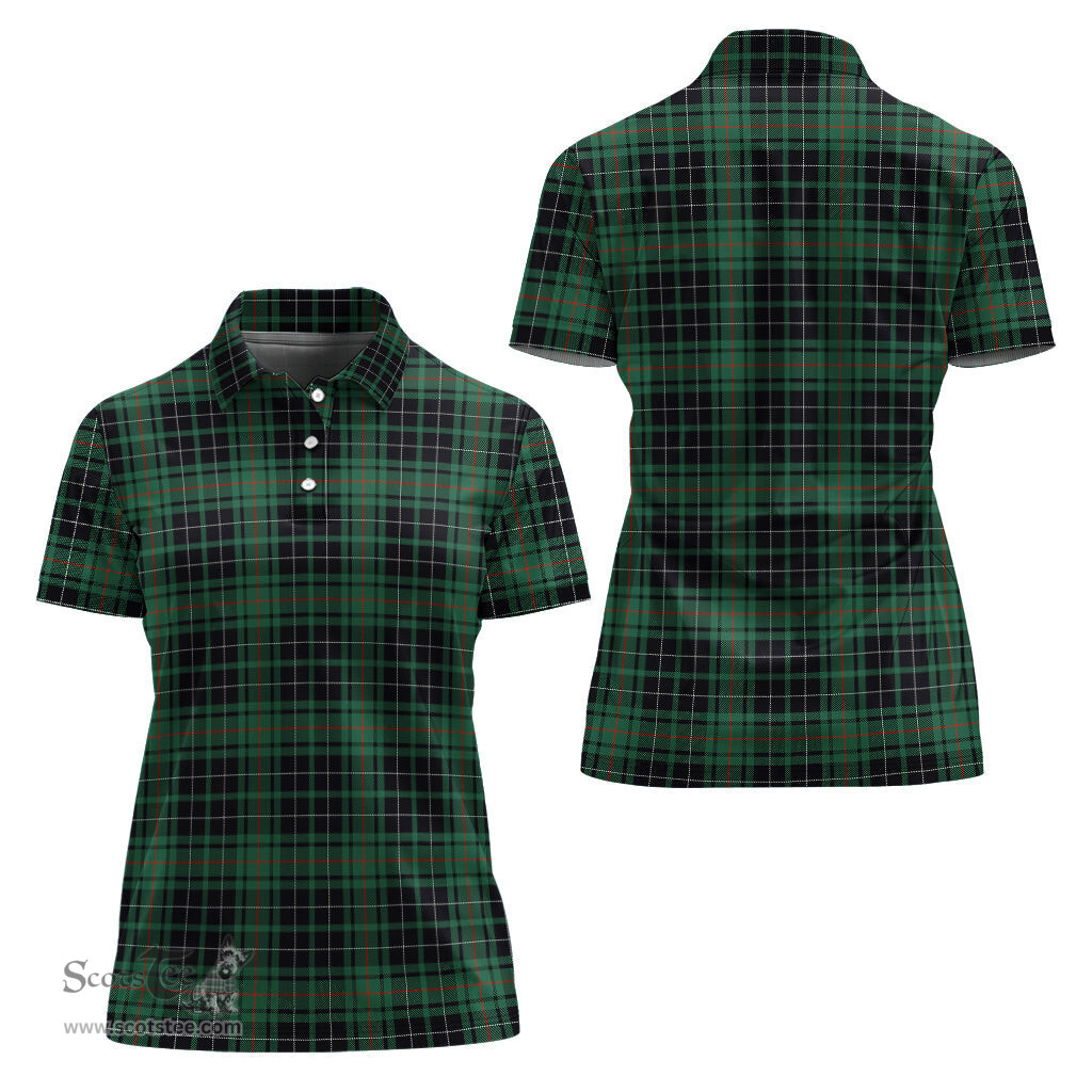 Scottish MacAulay Hunting Ancient Clan Tartan Polo Shirt For Women, Women's Scottish Polo Shirt Scottish Plaid Tartan Plaid - ScotsTee - scotstee.com