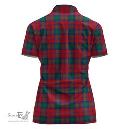 Scottish Lindsay Modern Clan Tartan Polo Shirt with Family Crest For Women, Women's Scottish Polo Shirt Scottish Plaid Tartan Plaid - ScotsTee - scotstee.com