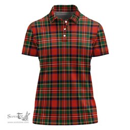 Scottish Lyle Clan Tartan Polo Shirt For Women, Women's Scottish Polo Shirt Scottish Plaid Tartan Plaid - ScotsTee - scotstee.com