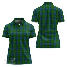 Scottish Johnstone-Johnston Clan Tartan Polo Shirt For Women, Women's Scottish Polo Shirt Scottish Plaid Tartan Plaid - ScotsTee - scotstee.com