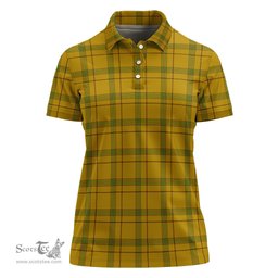 Scottish Houston Clan Tartan Polo Shirt For Women, Women's Scottish Polo Shirt Scottish Plaid Tartan Plaid - ScotsTee - scotstee.com