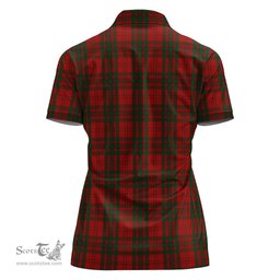 Scottish Livingston Clan Tartan Polo Shirt with Family Crest For Women, Women's Scottish Polo Shirt Scottish Plaid Tartan Plaid - ScotsTee - scotstee.com