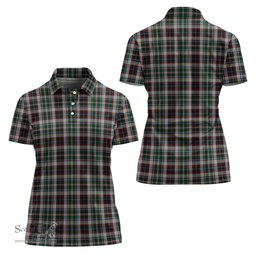 Scottish Innes Dress Clan Tartan Polo Shirt For Women, Women's Scottish Polo Shirt Scottish Plaid Tartan Plaid - ScotsTee - scotstee.com