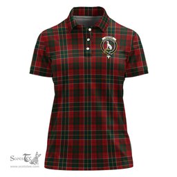 Scottish Hunter USA Clan Tartan Polo Shirt with Family Crest For Women, Women's Scottish Polo Shirt Scottish Plaid Tartan Plaid - ScotsTee - scotstee.com
