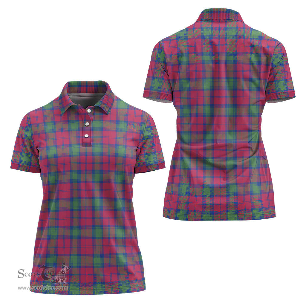 Scottish Lindsay Ancient Clan Tartan Polo Shirt For Women, Women's Scottish Polo Shirt Scottish Plaid Tartan Plaid - ScotsTee - scotstee.com
