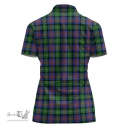 Scottish Logan Ancient Clan Tartan Polo Shirt For Women, Women's Scottish Polo Shirt Scottish Plaid Tartan Plaid - ScotsTee - scotstee.com