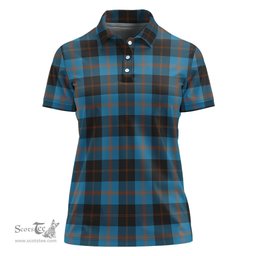 Scottish Horsburgh Clan Tartan Polo Shirt For Women, Women's Scottish Polo Shirt Scottish Plaid Tartan Plaid - ScotsTee - scotstee.com