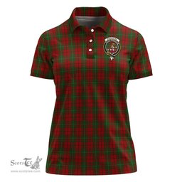 Scottish MacAulay Clan Tartan Polo Shirt with Family Crest For Women, Women's Scottish Polo Shirt Scottish Plaid Tartan Plaid - ScotsTee - scotstee.com
