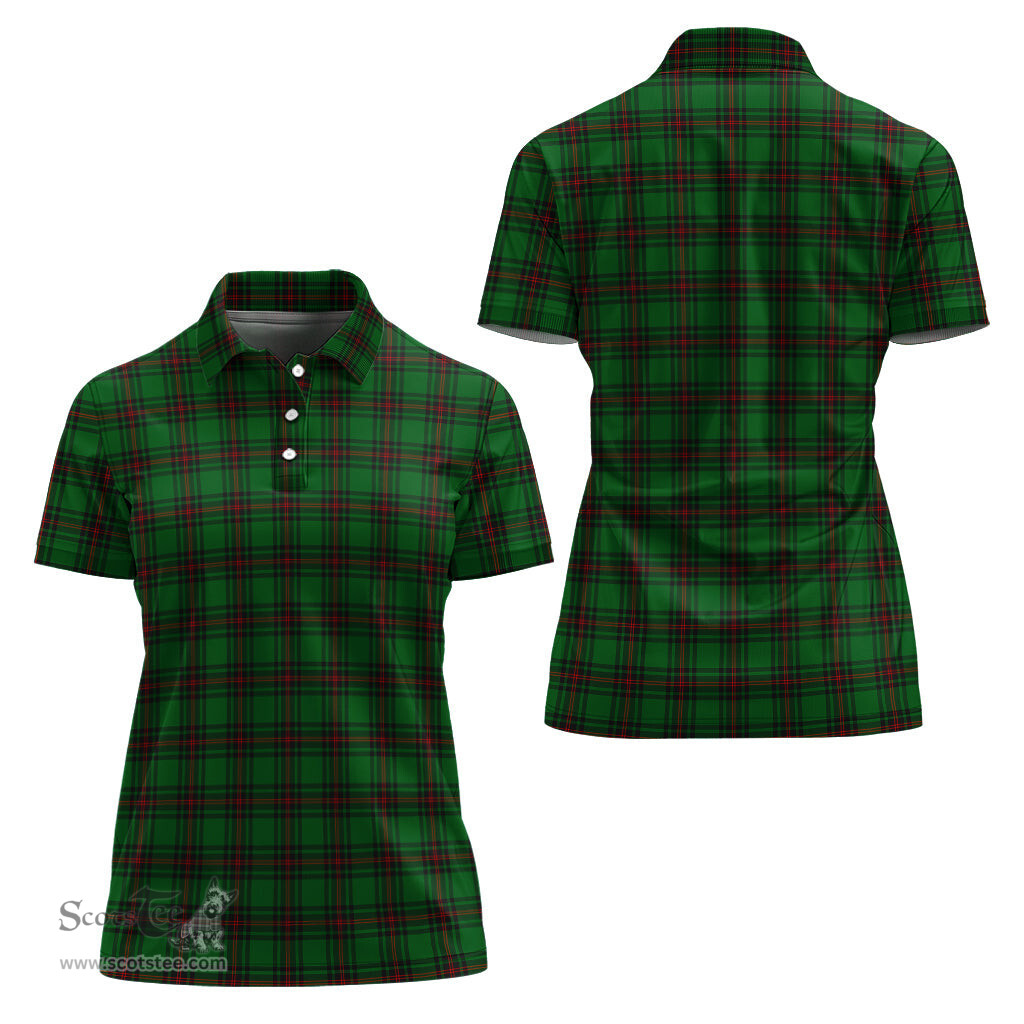 Scottish Lundin Clan Tartan Polo Shirt For Women, Women's Scottish Polo Shirt Scottish Plaid Tartan Plaid - ScotsTee - scotstee.com