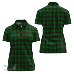 Scottish Lundin Clan Tartan Polo Shirt For Women, Women's Scottish Polo Shirt Scottish Plaid Tartan Plaid - ScotsTee - scotstee.com