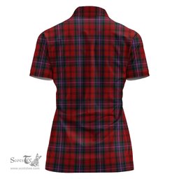Scottish Kelly of Sleat Red Clan Tartan Polo Shirt For Women, Women's Scottish Polo Shirt Scottish Plaid Tartan Plaid - ScotsTee - scotstee.com