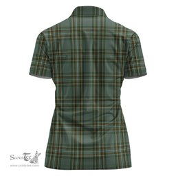 Scottish Kelly Dress Clan Tartan Polo Shirt For Women, Women's Scottish Polo Shirt Scottish Plaid Tartan Plaid - ScotsTee - scotstee.com