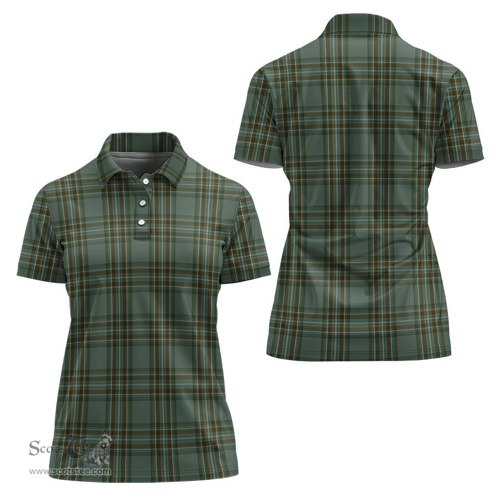Scottish Kelly Dress Clan Tartan Polo Shirt For Women, Women's Scottish Polo Shirt Scottish Plaid Tartan Plaid - ScotsTee - scotstee.com