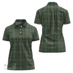 Scottish Kelly Dress Clan Tartan Polo Shirt For Women, Women's Scottish Polo Shirt Scottish Plaid Tartan Plaid - ScotsTee - scotstee.com