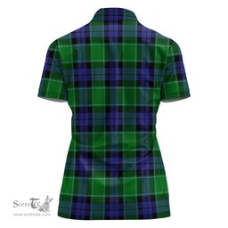 Scottish Haldane Clan Tartan Polo Shirt For Women, Women's Scottish Polo Shirt Scottish Plaid Tartan Plaid - ScotsTee - scotstee.com