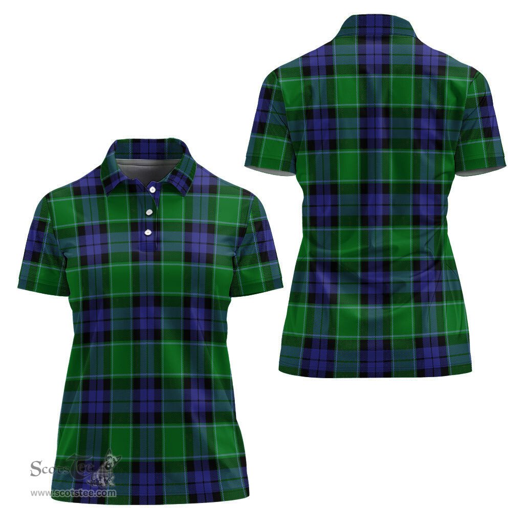 Scottish Haldane Clan Tartan Polo Shirt For Women, Women's Scottish Polo Shirt Scottish Plaid Tartan Plaid - ScotsTee - scotstee.com