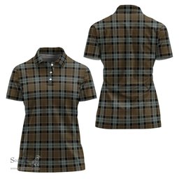 Scottish Graham of Menteith Weathered Clan Tartan Polo Shirt For Women, Women's Scottish Polo Shirt Scottish Plaid Tartan Plaid - ScotsTee - scotstee.com