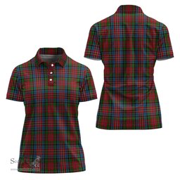 Scottish Kidd Clan Tartan Polo Shirt For Women, Women's Scottish Polo Shirt Scottish Plaid Tartan Plaid - ScotsTee - scotstee.com